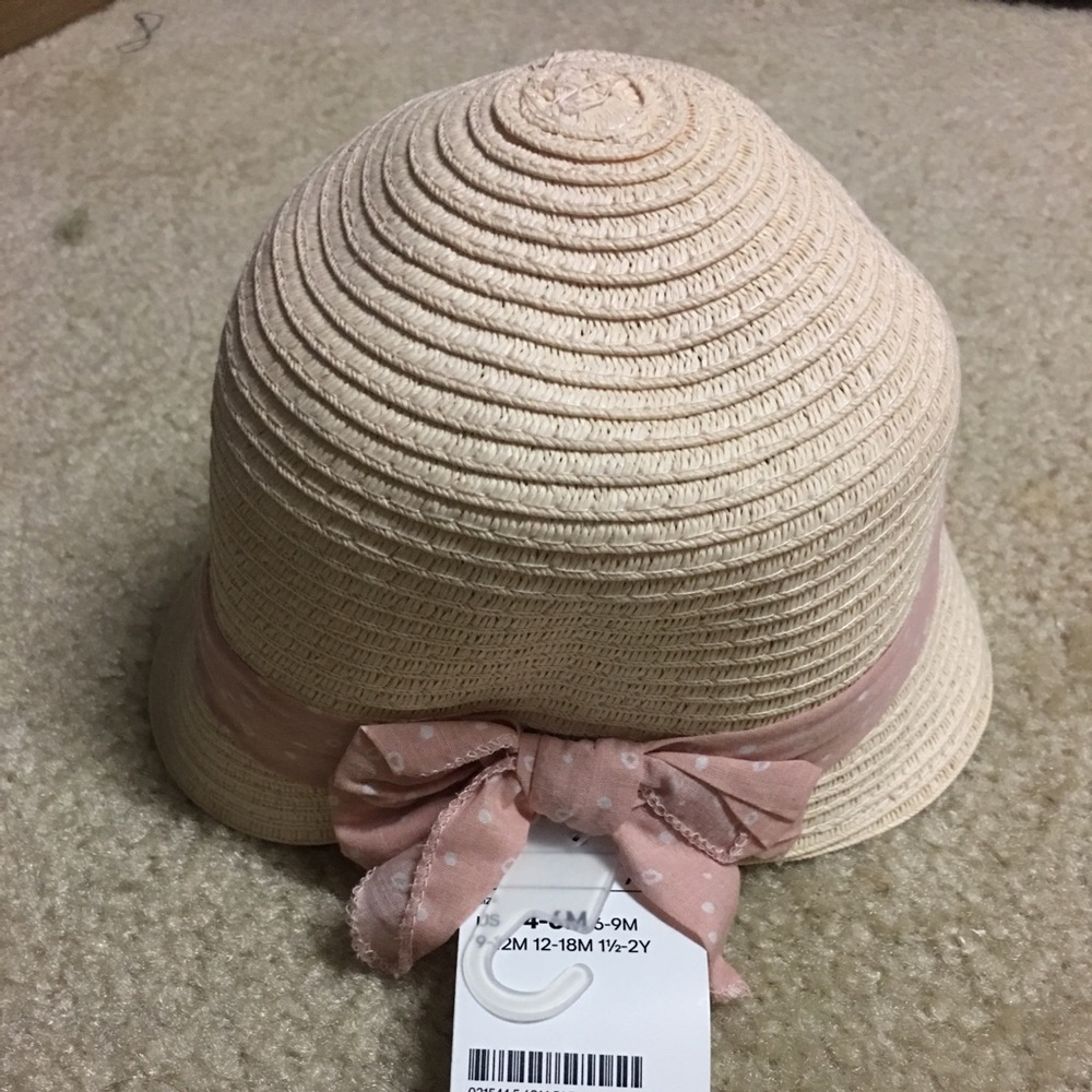 Baby girl straw hat Easter hat ❤️